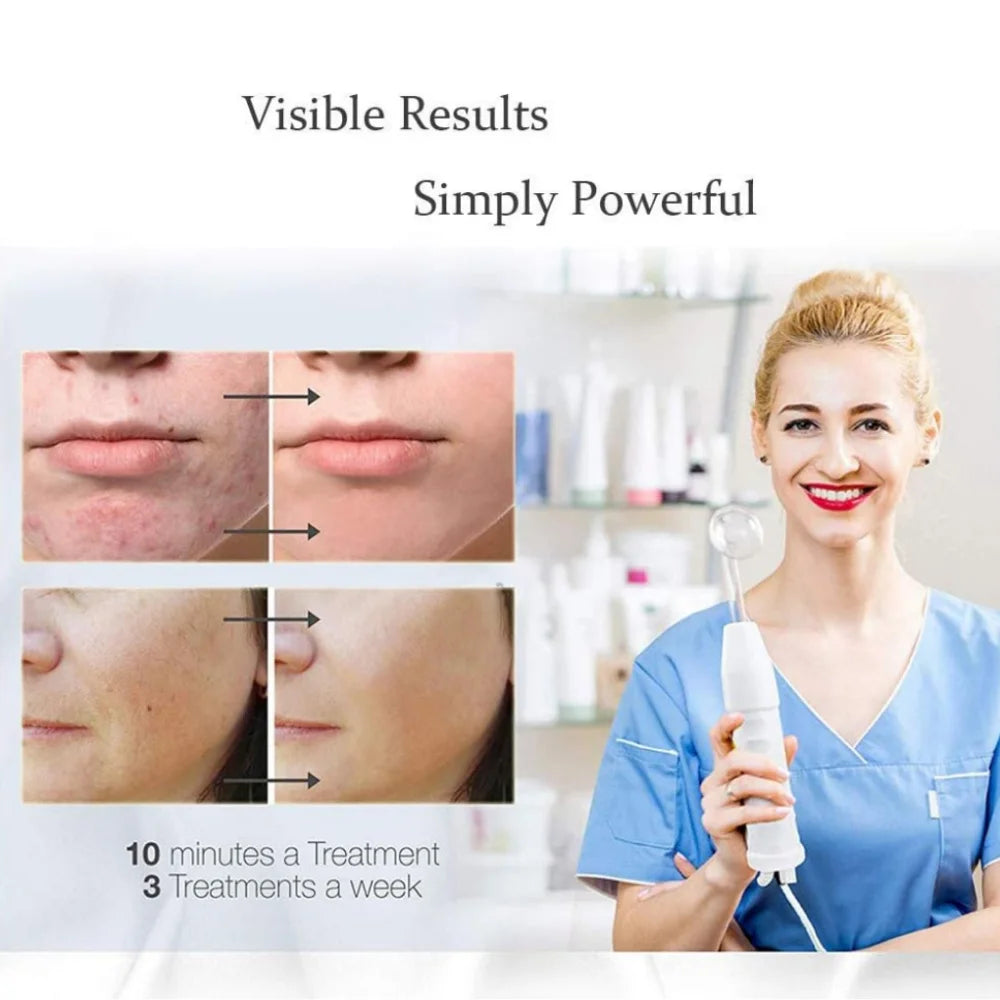 7 Electrode Tubes Beauty Machine Ozone High Frequency Wand for Face Hair Eye Massage Face Care Skin Care Device for Women&Men