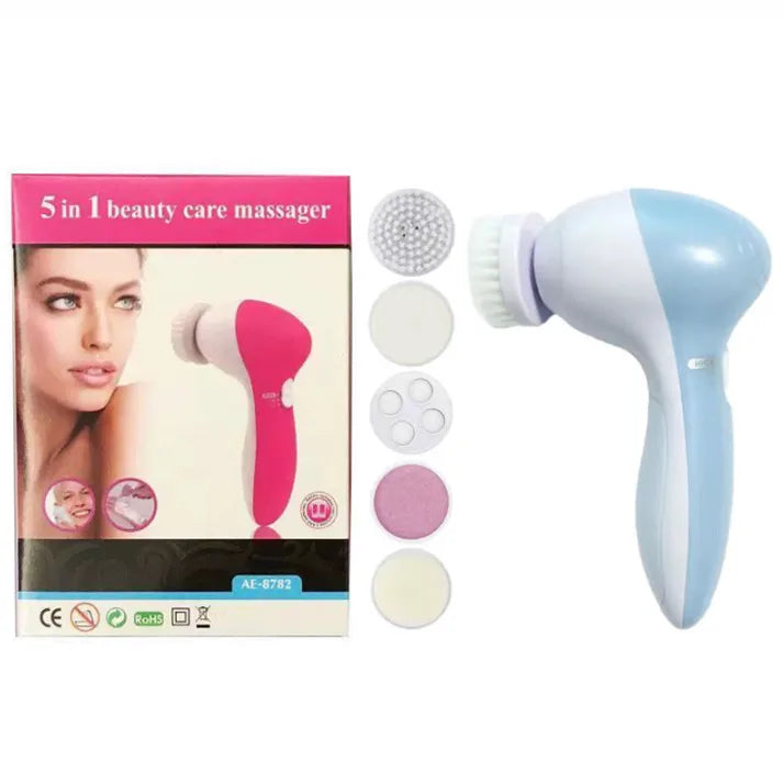 5-In-1 Face Massager Facial Cleanser Pore Cleanser Deep Cleansing Pore Cleansing Portable Electric Rotating Beauty Instrument