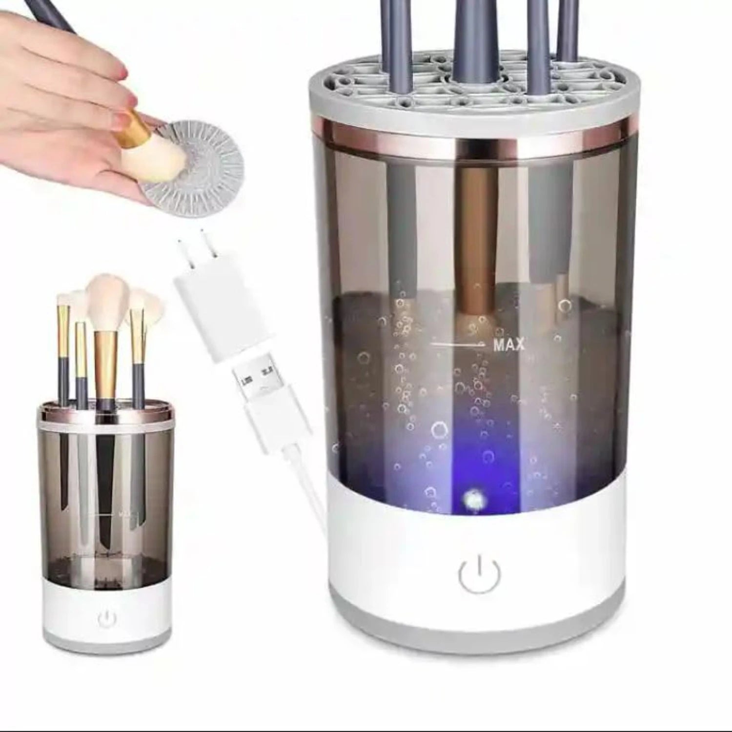 High-quality, professional and convenient Women's Cosmetic Makeup Brush Cleaner Machine - The Complete Essential Beauty Tool Kit