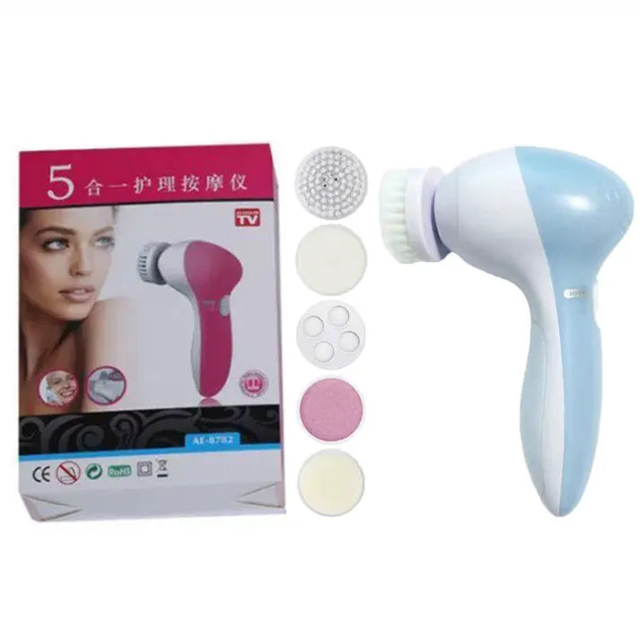 5-In-1 Face Massager Facial Cleanser Pore Cleanser Deep Cleansing Pore Cleansing Portable Electric Rotating Beauty Instrument