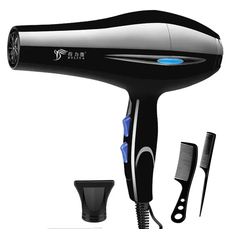 Hair Dryer 2200W Professional Powerful Hair Dryer Fast Heating Hot And Cold Adjustment Ionic Air Blow Dryer with Air Collecting