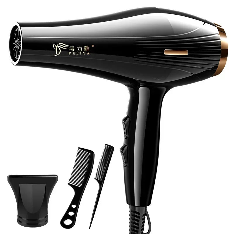 Hair Dryer 2200W Professional Powerful Hair Dryer Fast Heating Hot And Cold Adjustment Ionic Air Blow Dryer with Air Collecting