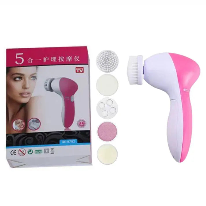 5-In-1 Face Massager Facial Cleanser Pore Cleanser Deep Cleansing Pore Cleansing Portable Electric Rotating Beauty Instrument