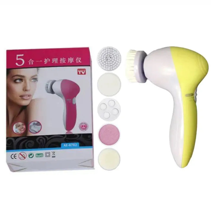 5-In-1 Face Massager Facial Cleanser Pore Cleanser Deep Cleansing Pore Cleansing Portable Electric Rotating Beauty Instrument