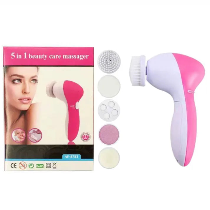 5-In-1 Face Massager Facial Cleanser Pore Cleanser Deep Cleansing Pore Cleansing Portable Electric Rotating Beauty Instrument