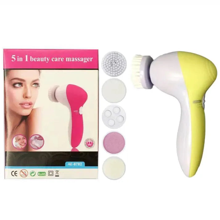 5-In-1 Face Massager Facial Cleanser Pore Cleanser Deep Cleansing Pore Cleansing Portable Electric Rotating Beauty Instrument