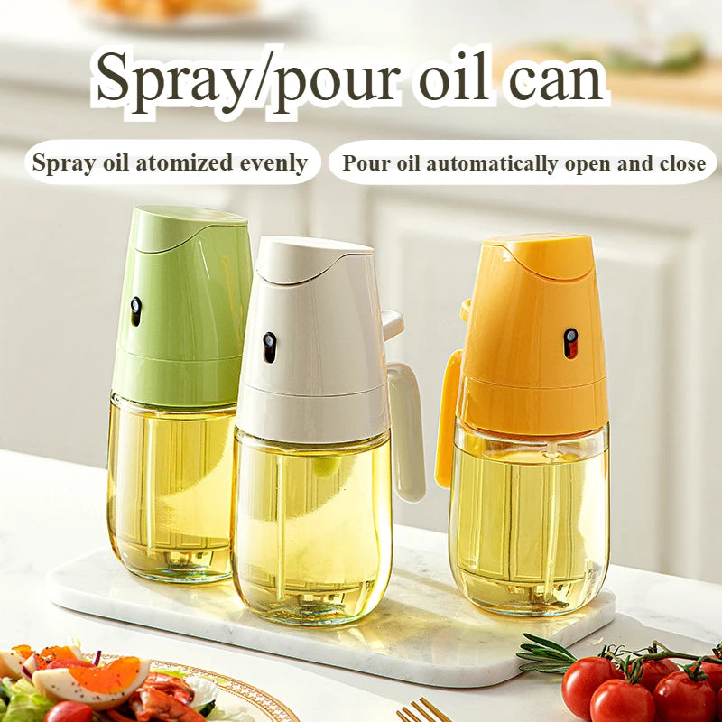 Zackoo Kitchen Oil Spray Bottle Household Food Grade Spray Pour Air Fryer Atomized Spray Oil Sprayer Glass Bottle for Kitchen